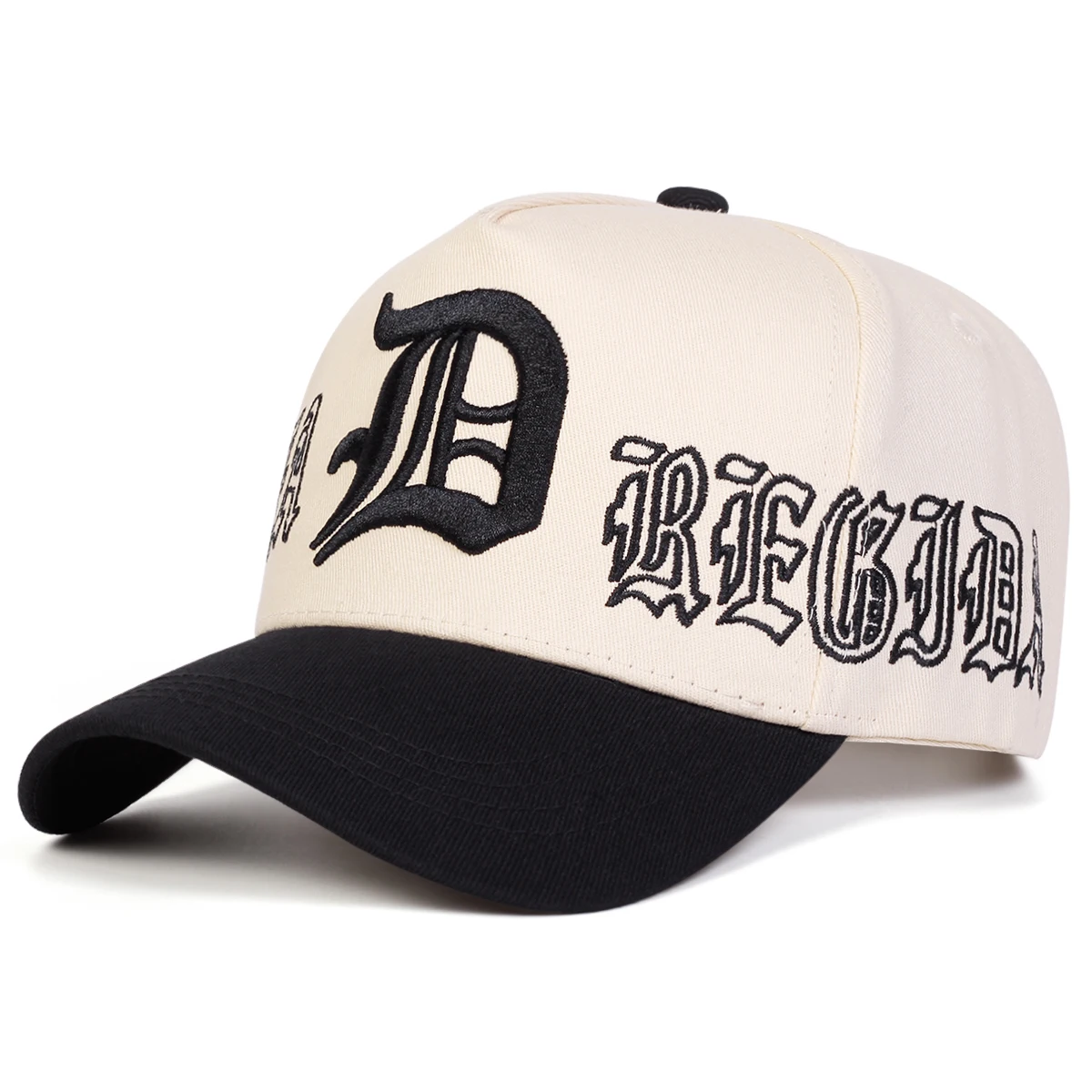 Unisex Gothic D Brief Stickerei Baseball Caps Frühling Herbst Outdoor Einstellbare Casual Hüte Sonnenschutz Hut Sport Kappe – Detail 5