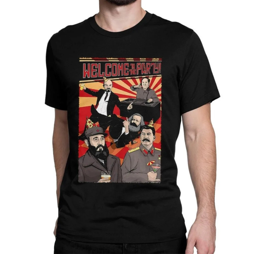 Welcome Communist Party TShirt for Men Women Funny Trendy Fashionable Top Hot Selling Graphic Tee with High Search Volume Design