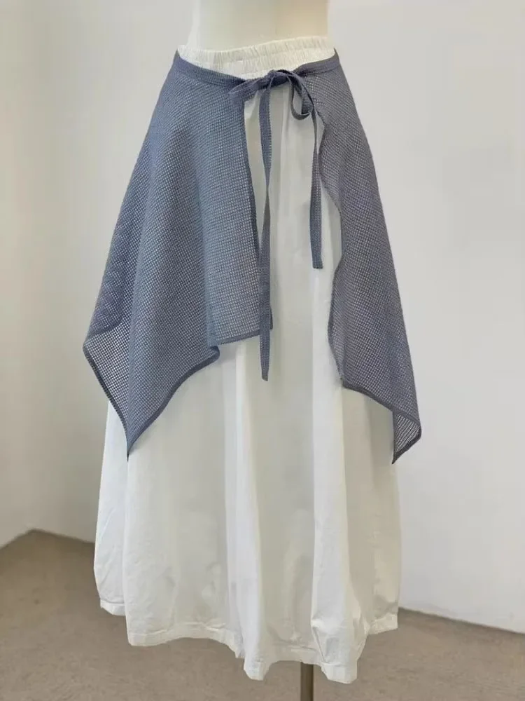 2025 Faldas Mujer De Moda Falda tejida Y2k ropa De Mujer moda vendaje Jupe Casual verano Saia Irregular ahuecado ​ faldas