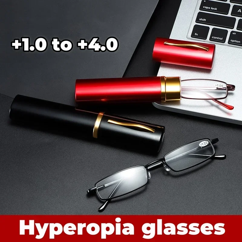 Mini Portable Anti Blue Light Reading Glasses Ultra Light and High-definition Eyewear Elderly People's Presbyopia Eyeglasses