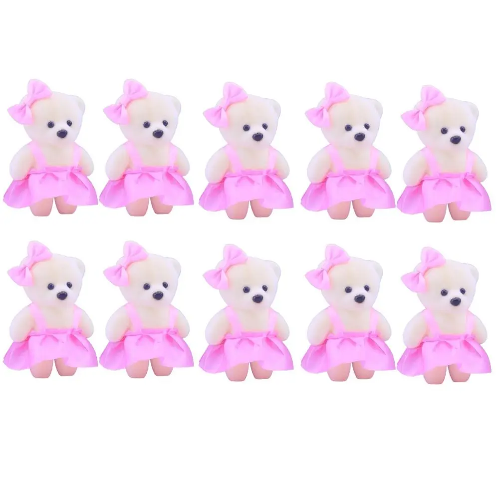 10pcs/set Wedding Gift Foam Bear Bear Foam Animal Mini Bear Flower Bouquet 11cm DIY Cartoon Bouquet Graduation Gifts