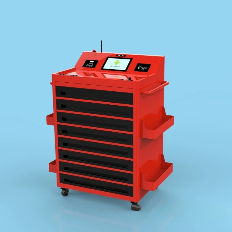 Automatic inventory RFID tool cart RFID intelligent identification Automatic inventory tool cart RFID tool management