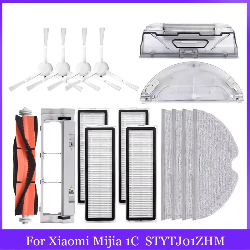

For Xiaomi Mijia 1C STYTJ01ZHM 1T Mi Robot Vacuum Mop Dreame F9 Hepa Filter Main Side Brush Mop Cloth Vacuum Cleaner Parts