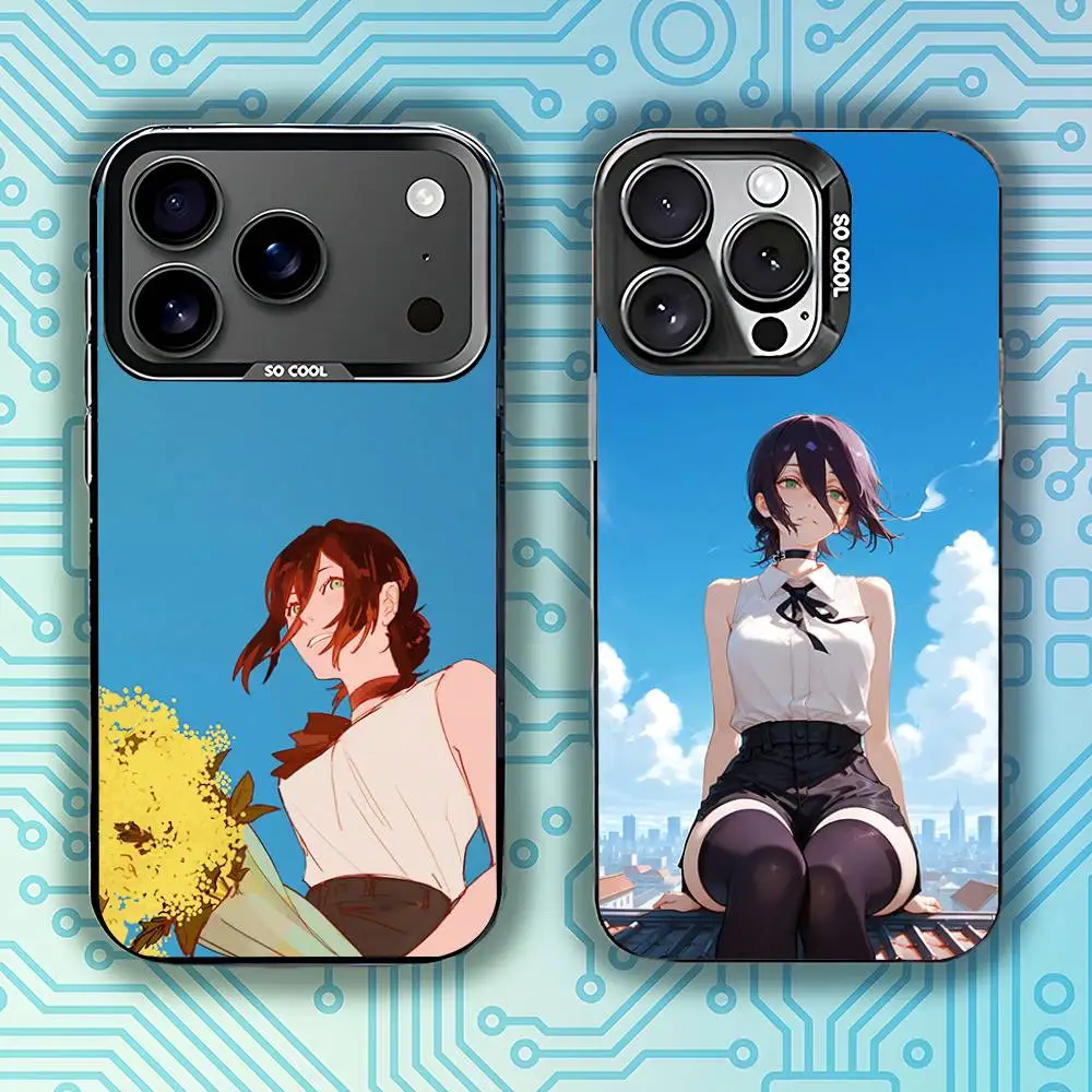 

C-Chainsaw M-Man Reze Phone Case For iPhone 17,16,15,14,13,12,11,Pro,Max,Plus,E,Air,Mini Black Tpu Cover