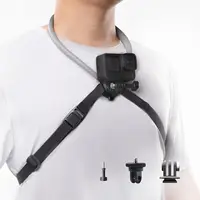 PGYTECH-Soporte de cuello para Cámara de Acción, accesorio de silicona para GoPro 12/11/10 Insta360/DJI Osmo Action