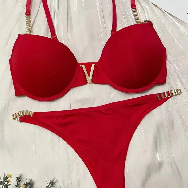 ยุโรปและอเมริกา Cross-border การค้าต่างประเทศเซ็กซี่ Slim ยุโรปขนาด Bra ชุดสตรี Bra แหวนตกแต่งสายคล้องไหล่อังกฤษ