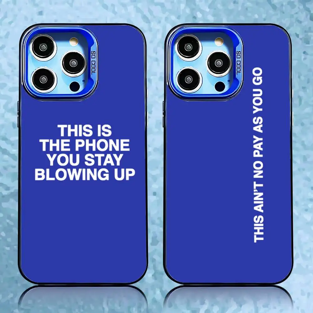 

TYPING THROUGH THE PAIN D-Drake Phone Case For iPhone 16,15,14,13,12,11,Pro,XS,Max,Plus,Mini,SE Blue Candy Matte Shockproof Case