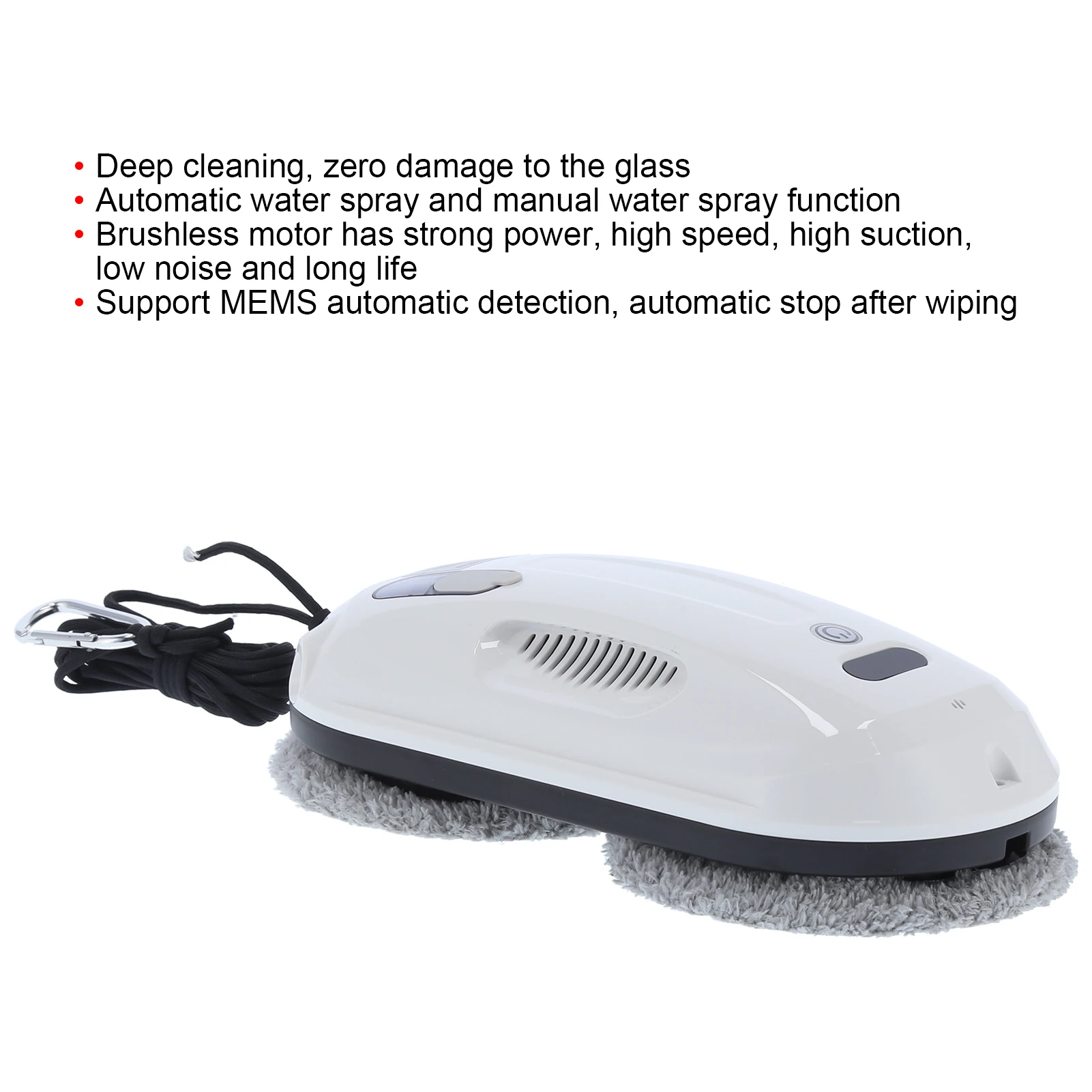 Window Cleaner 100-240VAC 4min/㎡ Intelligent Window Cleaning Robot Wireless Remote Control Wiping Machine for Home Use 100‑240V