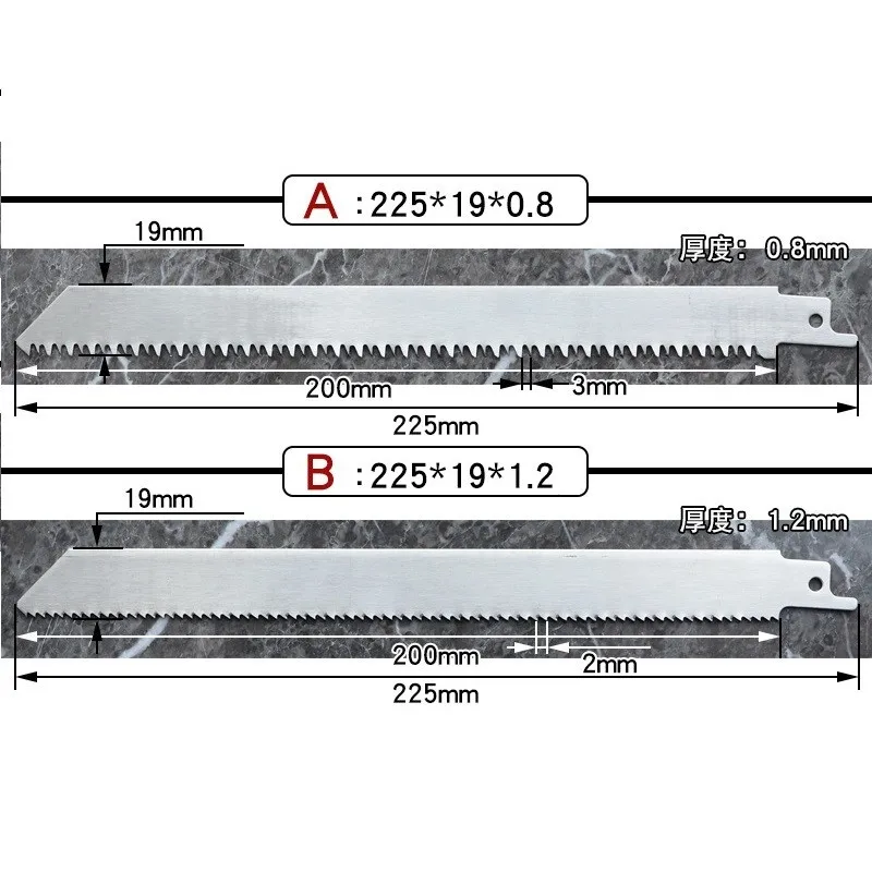 1pc Stainless Steel Reciprocating Saw Blade Hand Saw For Cutting Wood/Meat/Bone Hand Tools Power Tools Accessories