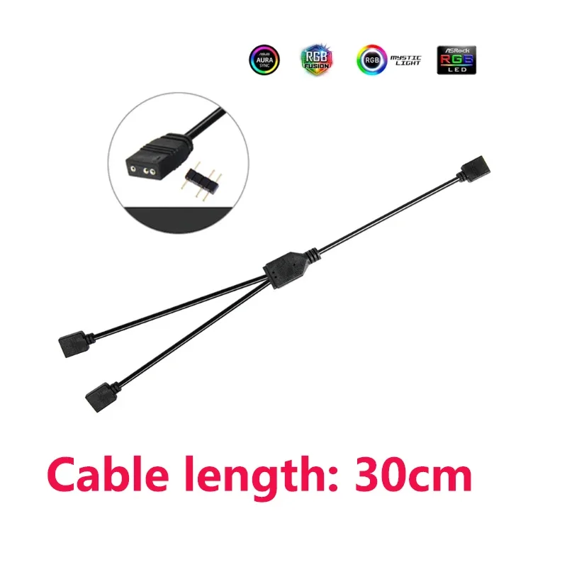 

Computer motherboard 5V ARGB 3PIN lighting extension cable HUB