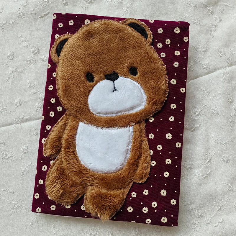 Cute Bear A5 Size Book Cover With Transparent Cover Gift