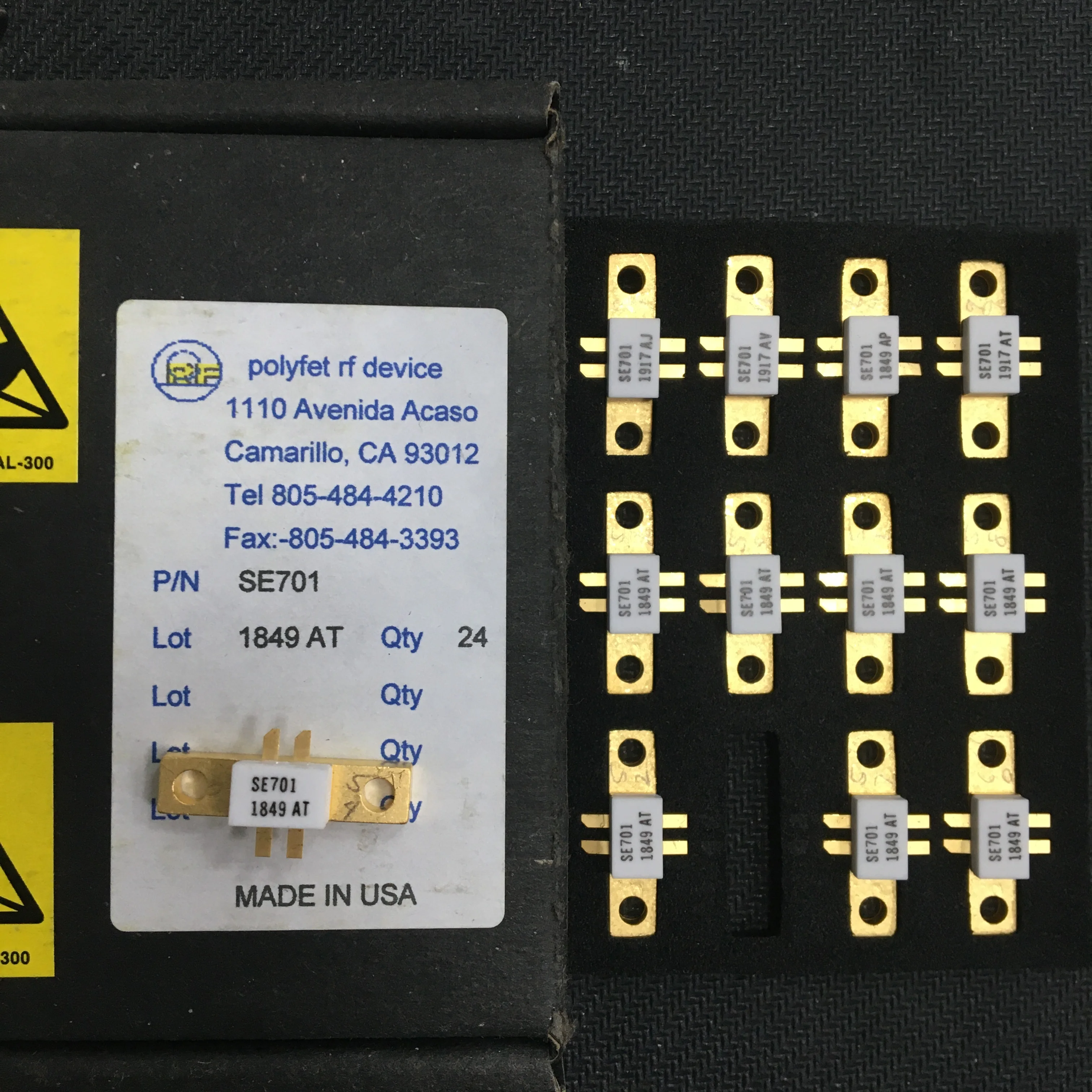 

SE701 power Transistor High-Frequency Microwave RF Tube is Guaranteed in Quality