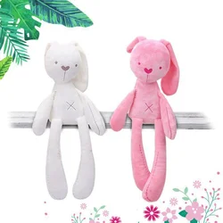 40CM Cute Soothing Plush Toy White Pink Sleep Accompany Super Soft Rabbit Doll To send Children Birthday Christmas Gifts