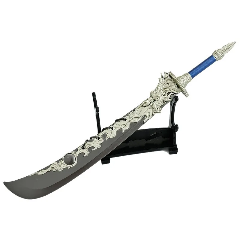 22cm/6.30인치 캉위안투 게임 주변기기 칼 무기 모델 데스크탑 장식품 컬렉션 생일 선물 소녀 소년 장난감