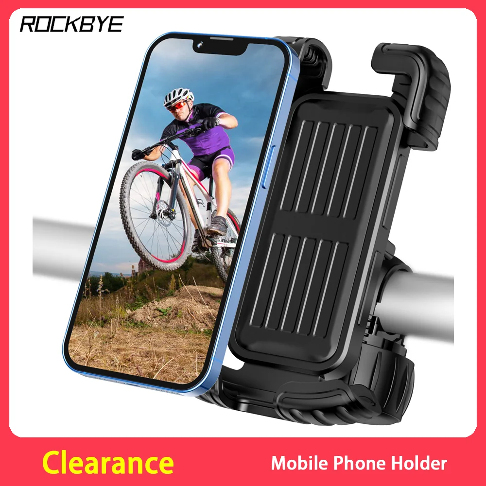 Rockbye Bike Phone Holder Motorcycle Stand Bicycle 360 degrees Rotatable Navigation Support Security Bracket  for iPhone Samsung