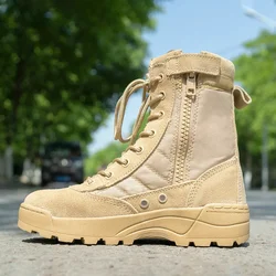 27-36 Size Children Outdoor Tactical Boots Kids Summer Camp Combat Training Military Ultra Light Breathable Hiking Shoes