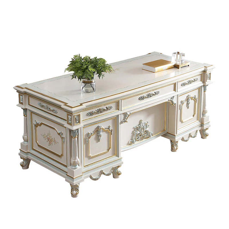 

Роскошная мебель для домашнего стола, старинный деревянный стол в стиле рококо, резной деревянный стол ручной работы