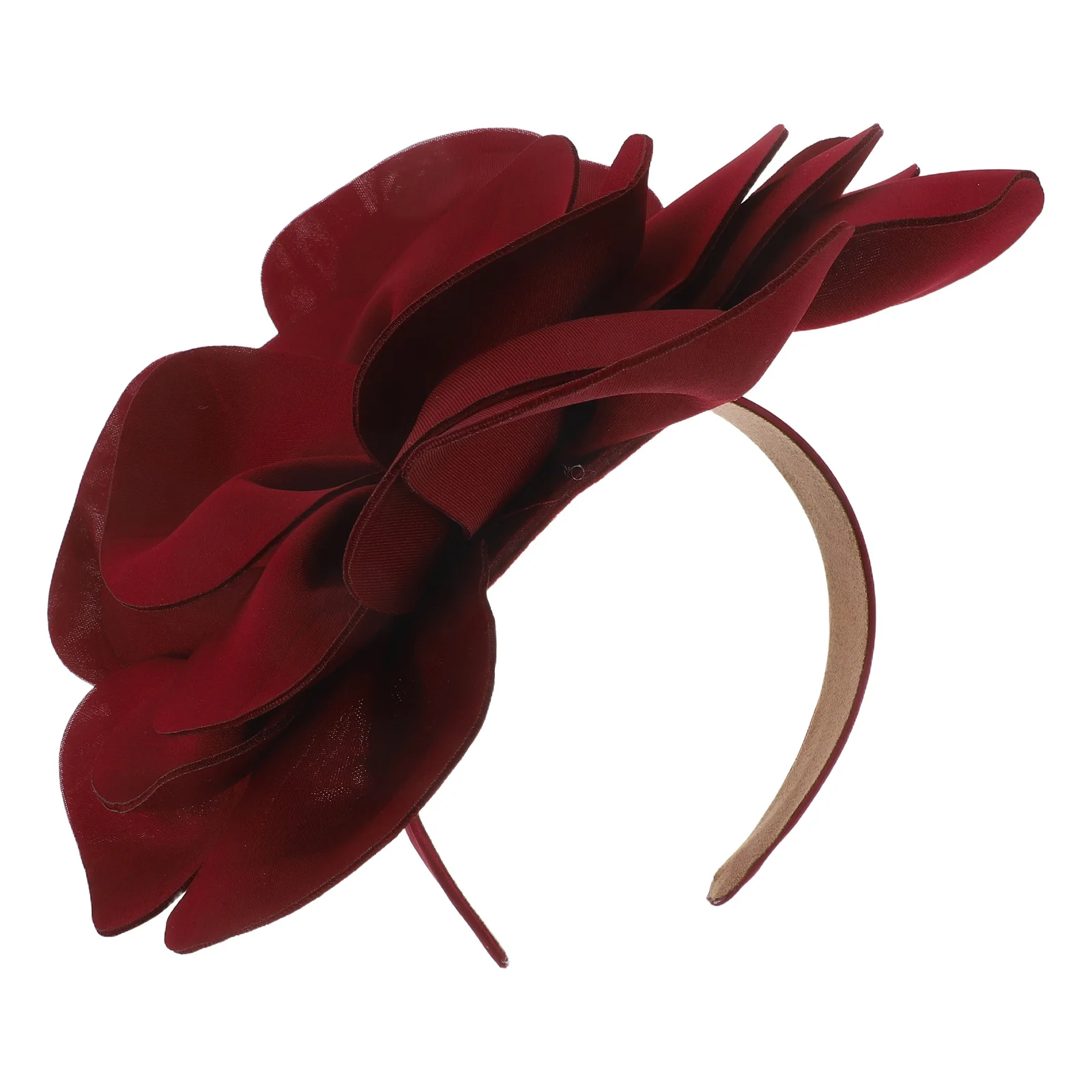 

Floral Fascinator Headpiece Large Flower Hairband Women Bridal Wedding Tea Party Outdoor Celebration Statement Accessory