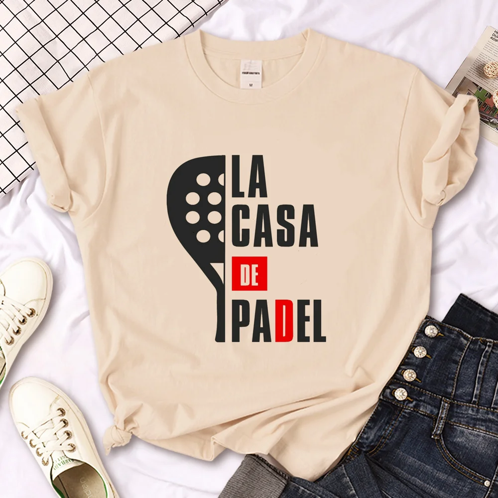 Padel t shirt women streetwear t-shirts female 2000s graphic Japanese clothes