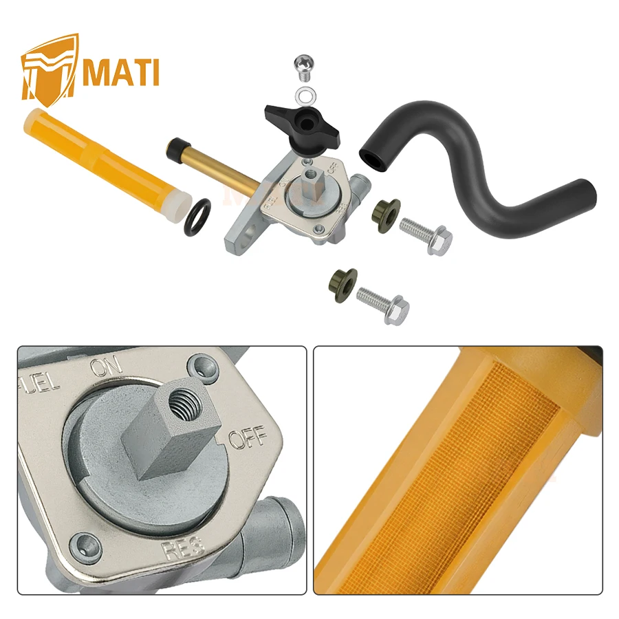 M MATI Fuel Valve Petcock Assembly  w/ Line For Honda Electric Start 450 TRX450ER TRX450R 2004-2007 16956-HP1-000