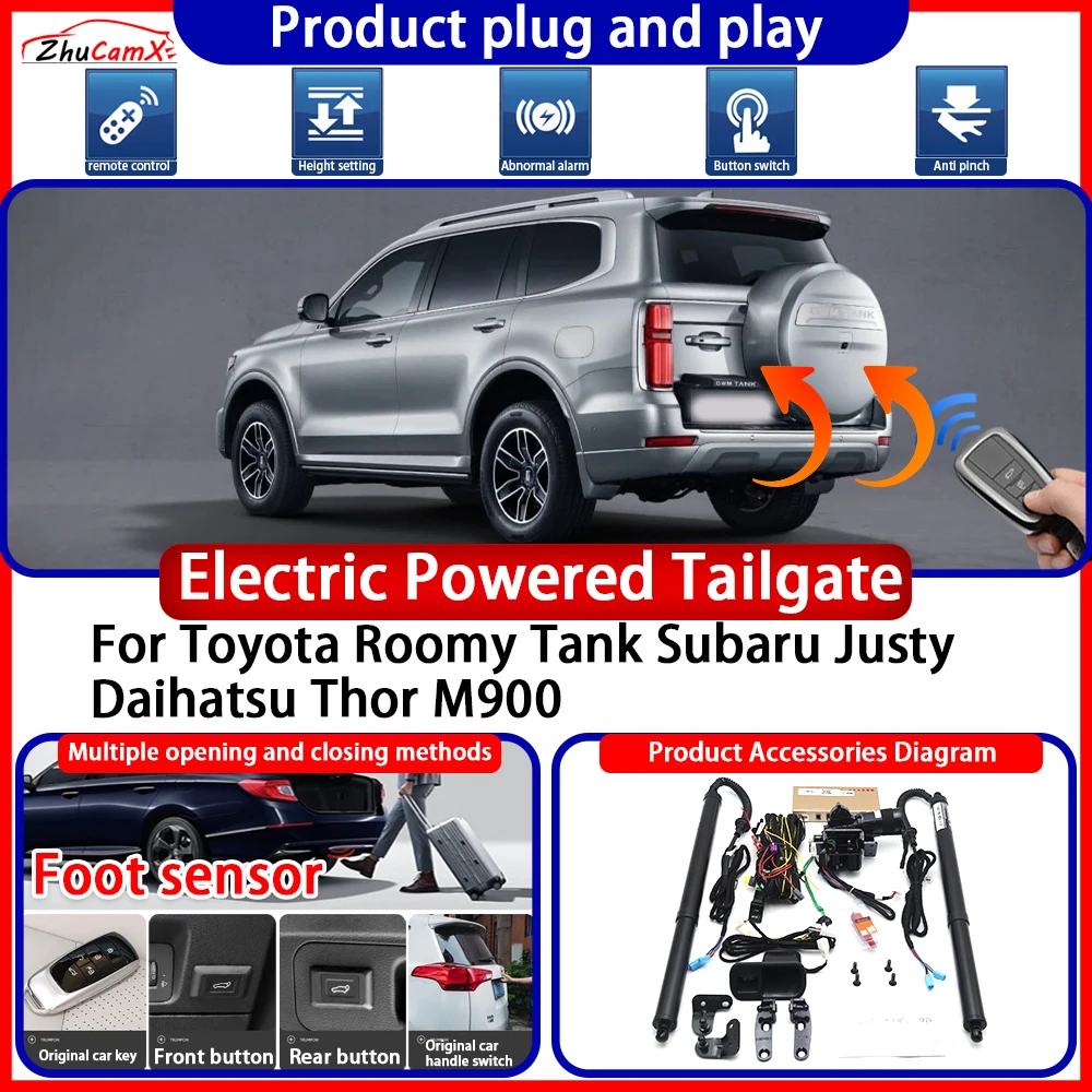 Powered Tailgate for Toyota Roomy Tank Subaru Justy Daihatsu Thor M900 anti pinch Smart Intelligent Trunk Control Gate Lift Kit