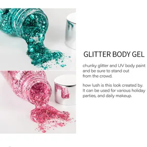 2022art Gel Body sequin trang trí long lanh Mermaid Scale Party Giai đoạn trang điểm phân cực bóng mắt phân cực 8 Sơn bán hàng chính - 7