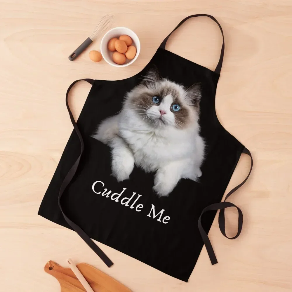 Cuddle Me Ragdoll Cat Apron cleanings For Hairdresser House Things For Home And Kitchen Children'S Apron