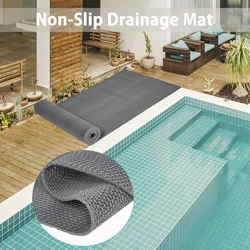 Kitchen PVC Plastic Mats, Hollow Mesh Mats, Bathroom Waterproof and Anti Slip Floor Mats, Safe Bathing with Peace of Mind