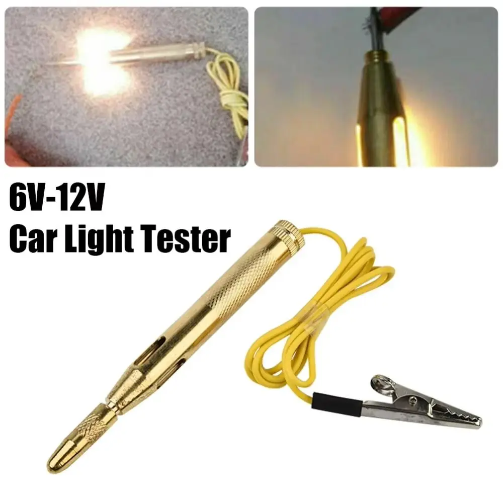 

Test Lamp Test Light Test Pens 6V/12V/24V DC Voltage Circuit Tester Diagnostic Cable Detector Probe Probe Pen Auto Electrical