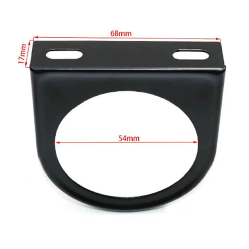 52MM Universal One/Two Auto Modified Meter Cup Black, Car Gauge Holder for 2-Inch Double/ Single Hole Meter Chrome