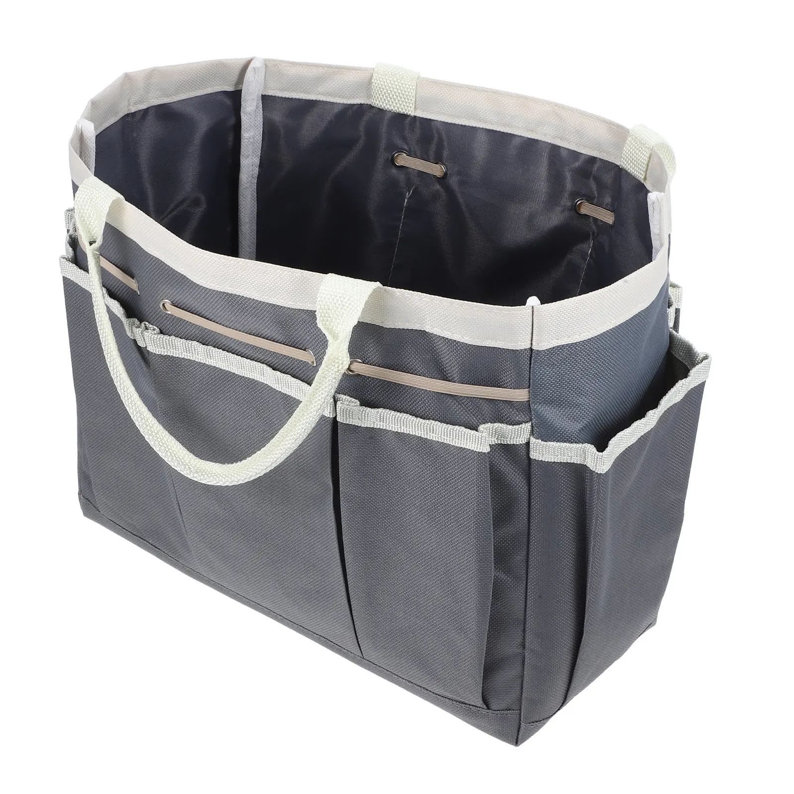 

Прочная сумка-контейнер для садовых инструментов с прочной ручкой, большая вместимость для всех ваших садовых нужд, темно-серый цвет