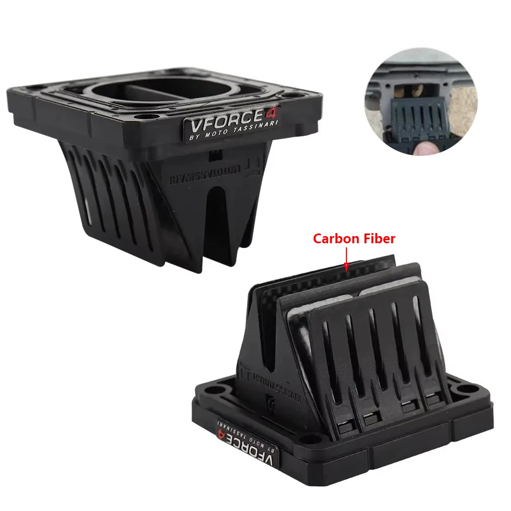 Válvula de Palhetas V-Force 4 V4144 para Yamaha YFZ350 YFZ 350 RX135 RXZ135 YZ125 Banshee 350 RD350 Fibra de Carbono