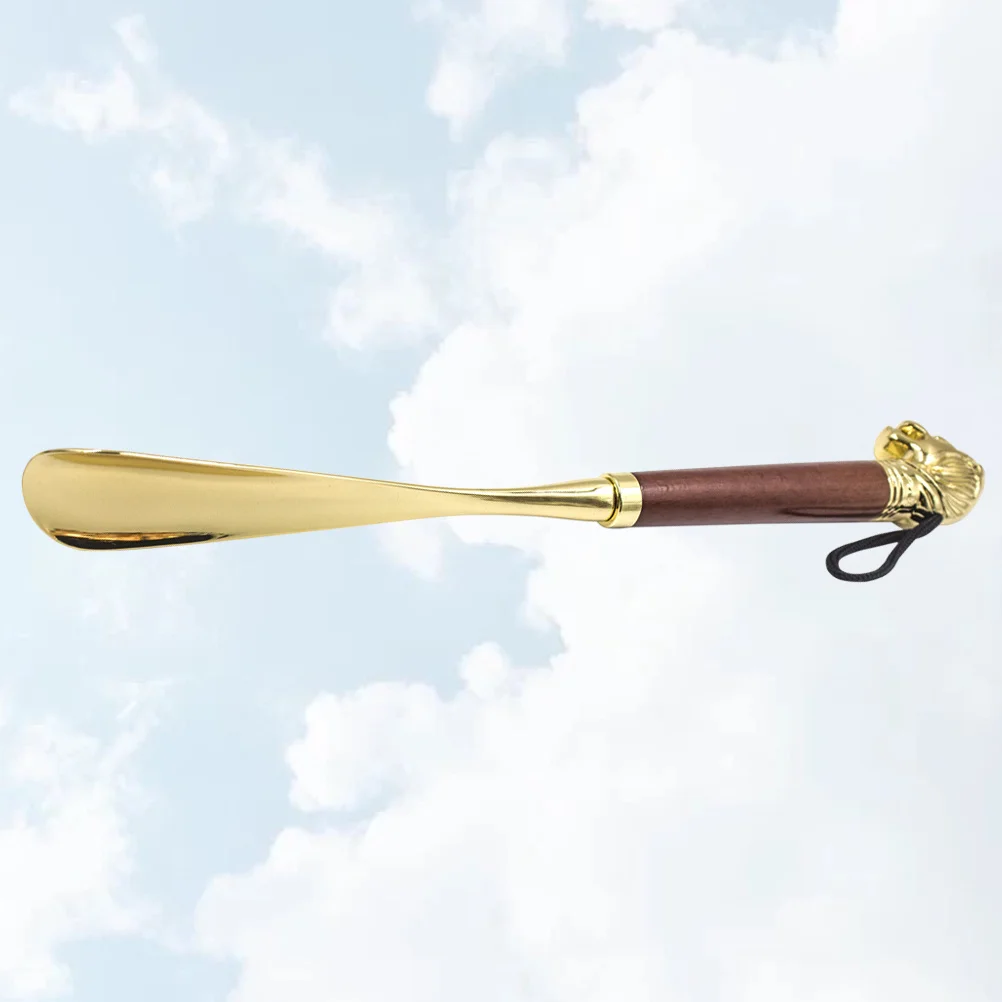 31Cm Light Brown Portable Extractor Plastic Shoe Lifter For Elderly Easy Shoe Removal At Home Office Travel Lightweight