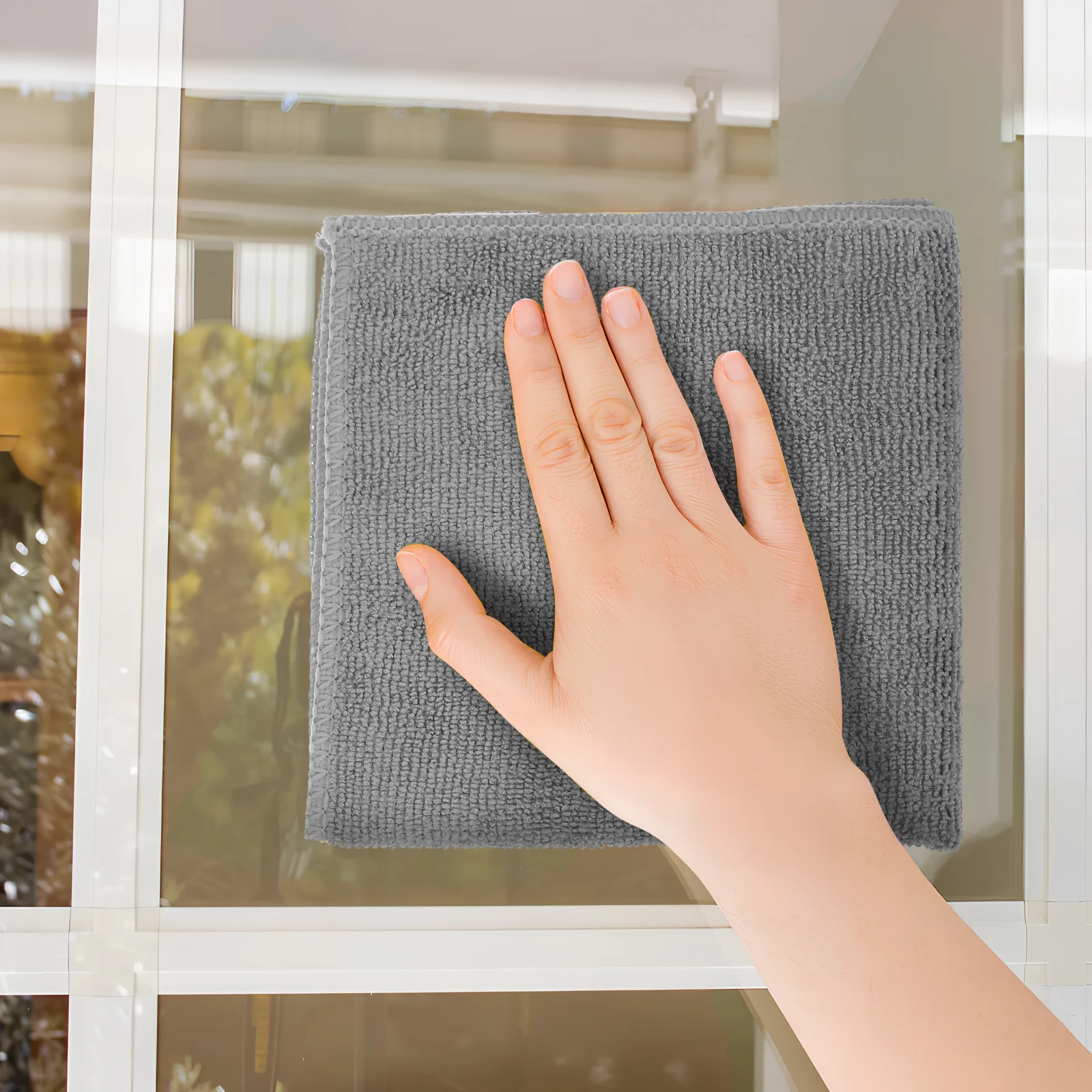 

8pcs Cleaning Cloths Reusable Absorbent Multi Purpose Towels For Kitchen Car Wash Furniture Dish Drying Dusting Household