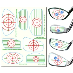 7 in1 Golf Club Impact Target Label Tape Sticker Practice per Iron Woods Wedge Club Test Paper accessori per l'allenamento