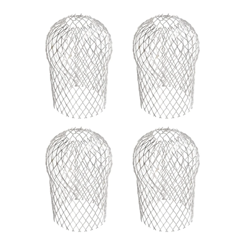 4 Pcs Gutter Downspout Guards 3.5 Inch Aluminum Leaf Filter Strainer Expandable Gutter Downspout Protector-A50M