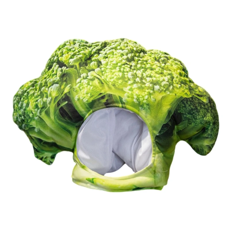 Broccolis Hat for Adult Child Cartoon Hat Party Headgear Festival Holiday Photo Props Hat Stage Show Costume Accessories