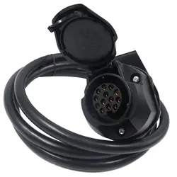 European 13 Pin Trailer Socket Car Wiring Harness RV Plug Adapter 2 Meter Tail Light Connection Cable - Trailer Accessories