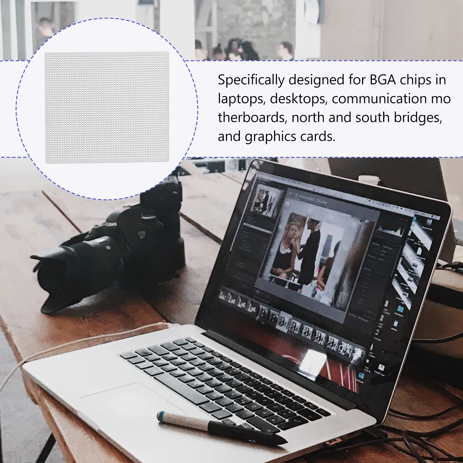 

1Set Reballing Net Professional Reballing Kit Universal Steel Template for Laptop CPU Repair Rework Station Welding