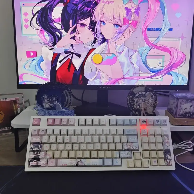 

Needy Girl Overdose Rain Ame Anime 122 Keys Original Cherry Peripheral Anime Pbt Mechanical Keyboard Caps Keyboard Decoration