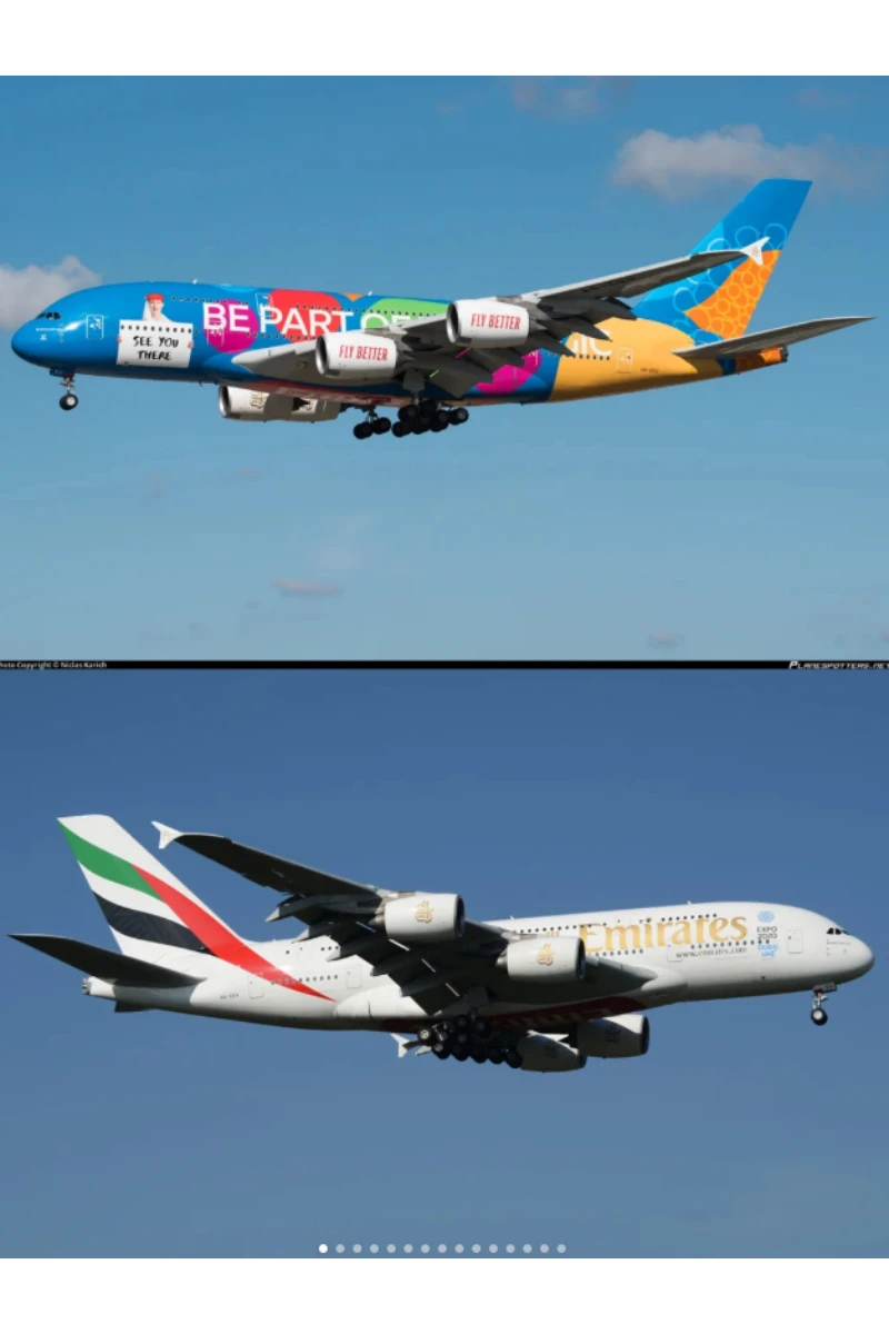 

Масштабная модель 1:160 Emirates 2020/2022 DUBAIAUE Airlines Airbus A380/B777, литая под давлением смола, коллекция самолетов, дисплей, игрушки, подарок