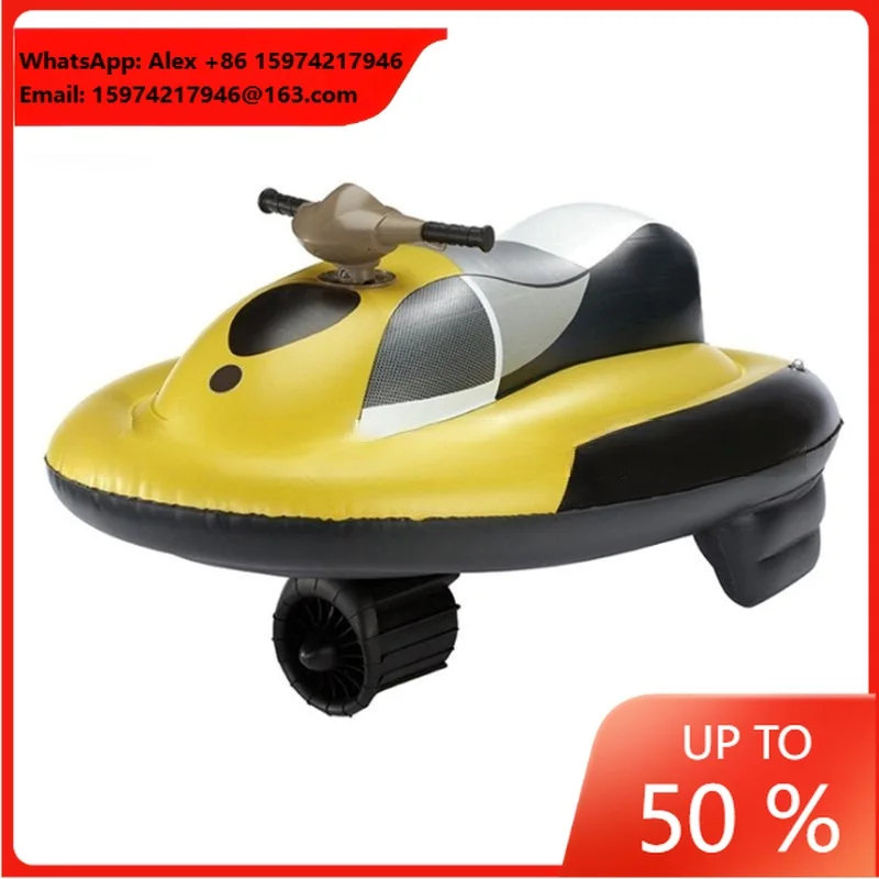 GCAMOLECH W5 Children's Water Toys Electric Boat Motor Double Watercraft Swimming Pool Kids Electric Motorboat Jetski