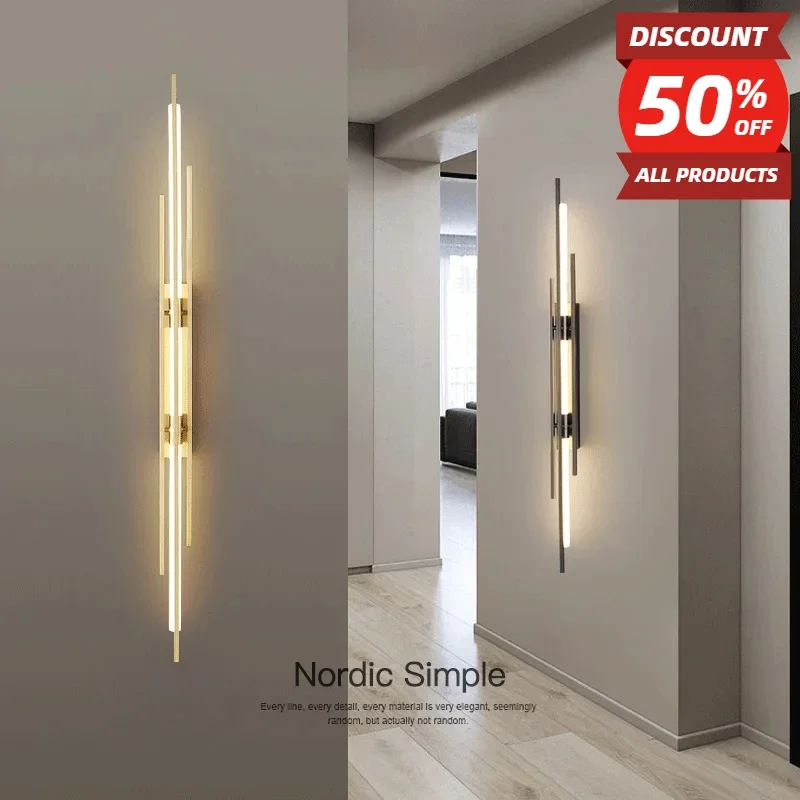 

Modern Simplicity LED Wall Lamp Bedroom Bedside Lamp Living Room Dining Room Loft Wall Light Staircase Corridor Wall Sconces