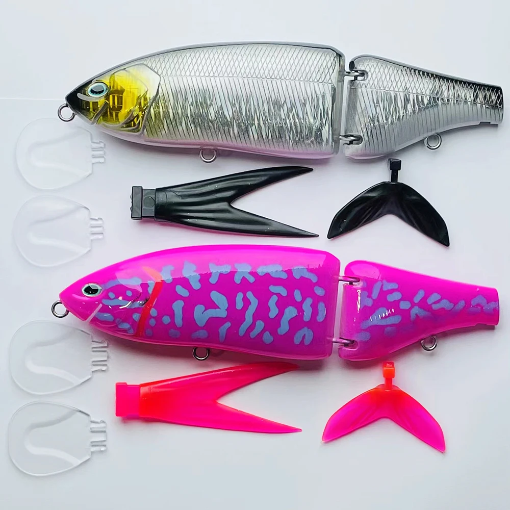 CF LURE Luminous Jointed Bait Floating 220mm 115g Shad Glider Swimbait Fishing Lures Hard Body Bass Pike Painting Flaw On Sale