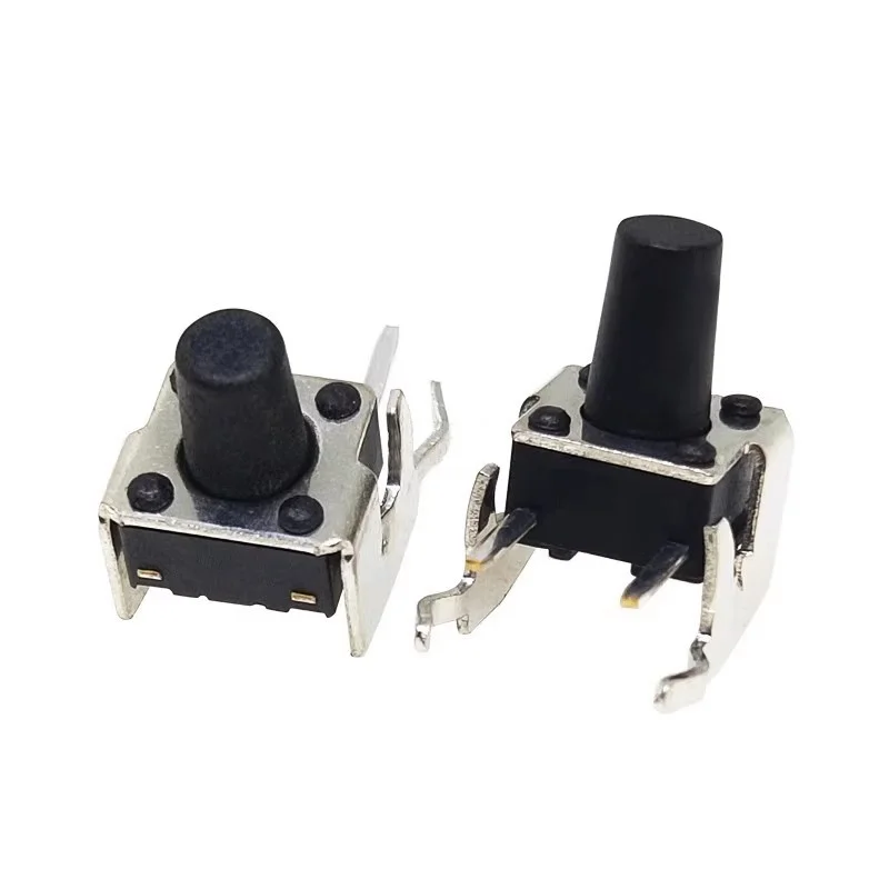 10-40pcs 6X6x4.3/5/5.5/6/7/8/9/10/11/12mm micro touch button switch, horizontal side bracket button switch
