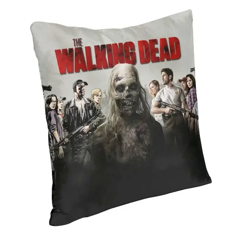 The Walking Dead Pillow Covers Decoration Fashion Horror Zombie TV Show Chair Cushion Square Pillowcase