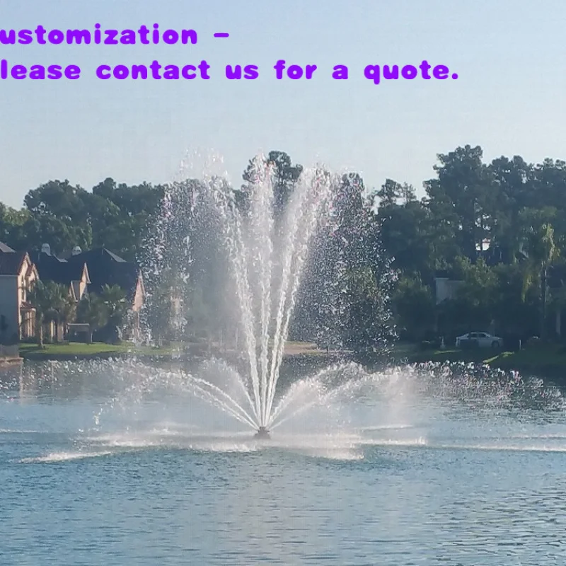 

custom.Fenlin Factory Outdoor Garden Lake Pond Decoration Rgb Led Light Stainless Steel Floating Dancing Music Fountain