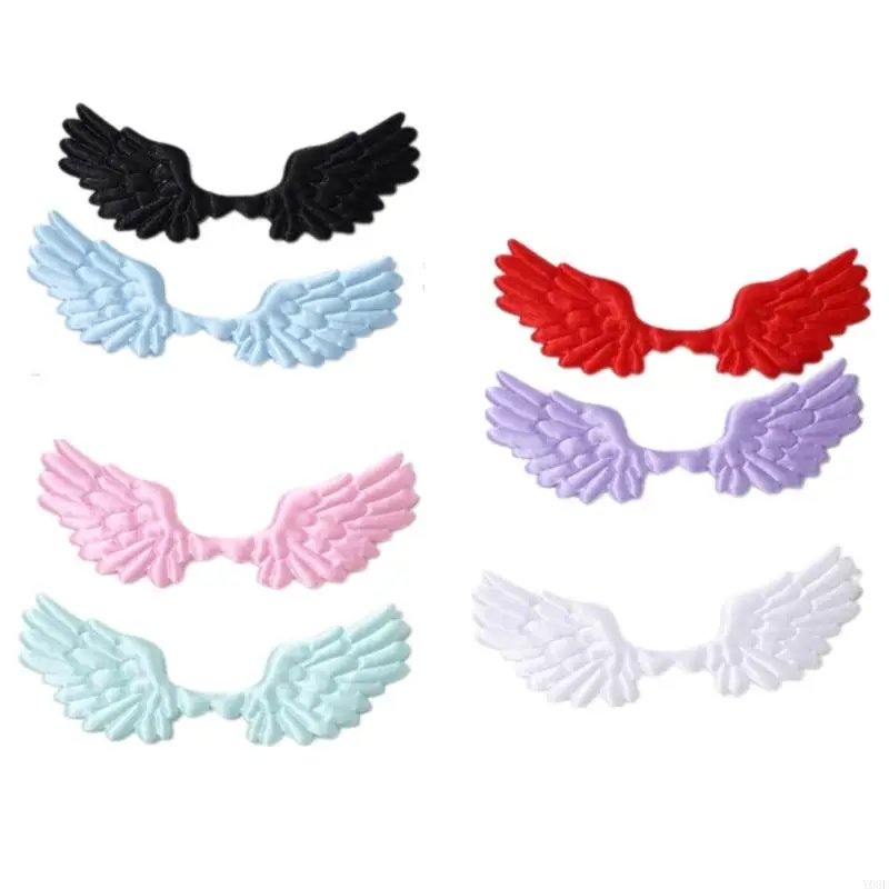 

10Pcs Fabric Wing Charm For Kid Room Wedding Backdrops Home Party Decoration Y08E
