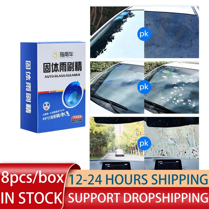 Windscreen Washer Tablets Solid Windscreen Washer Tablets Multifunctional Car Effervescent Tabs Fluid Detergent Tablets For Cars