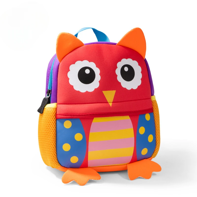 Children\'s Backpack Kindergarten Baby Cartoon Backpack Three-dimensional Diving Material Lightweight Spine Protection Backpack